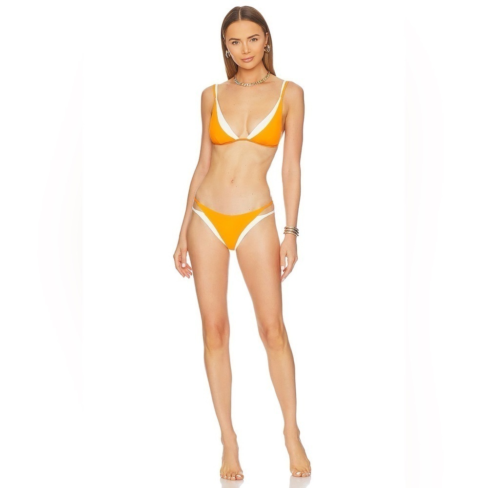 L*Space Billie Bikini Bottom in Mango Cream - Picture 3 of 9